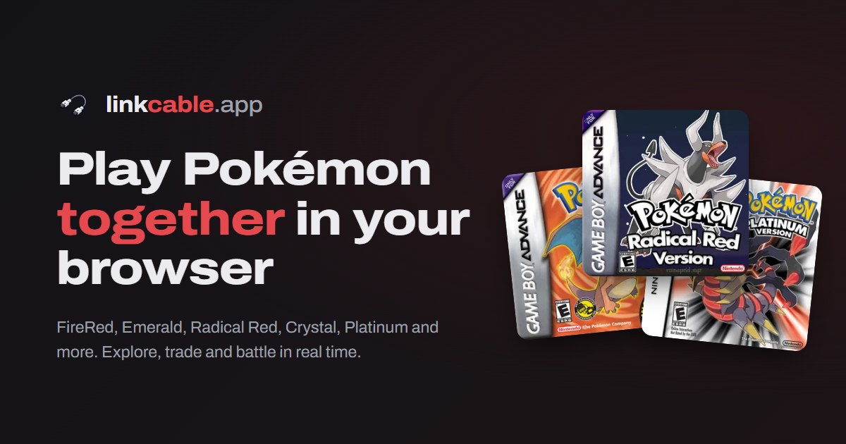 Rom Cable Pokémon Platinum Multiplayer: Play Online with Friends · Link Cable